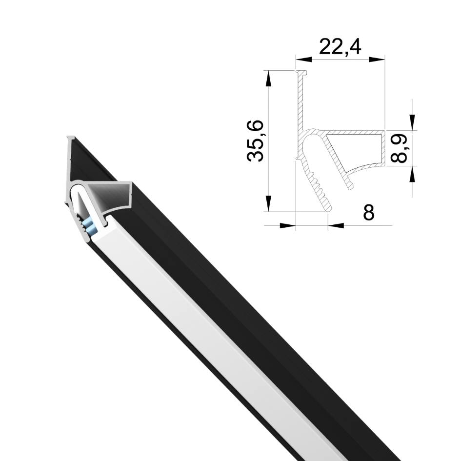 Профиль LumFer Clamp Umbra Box