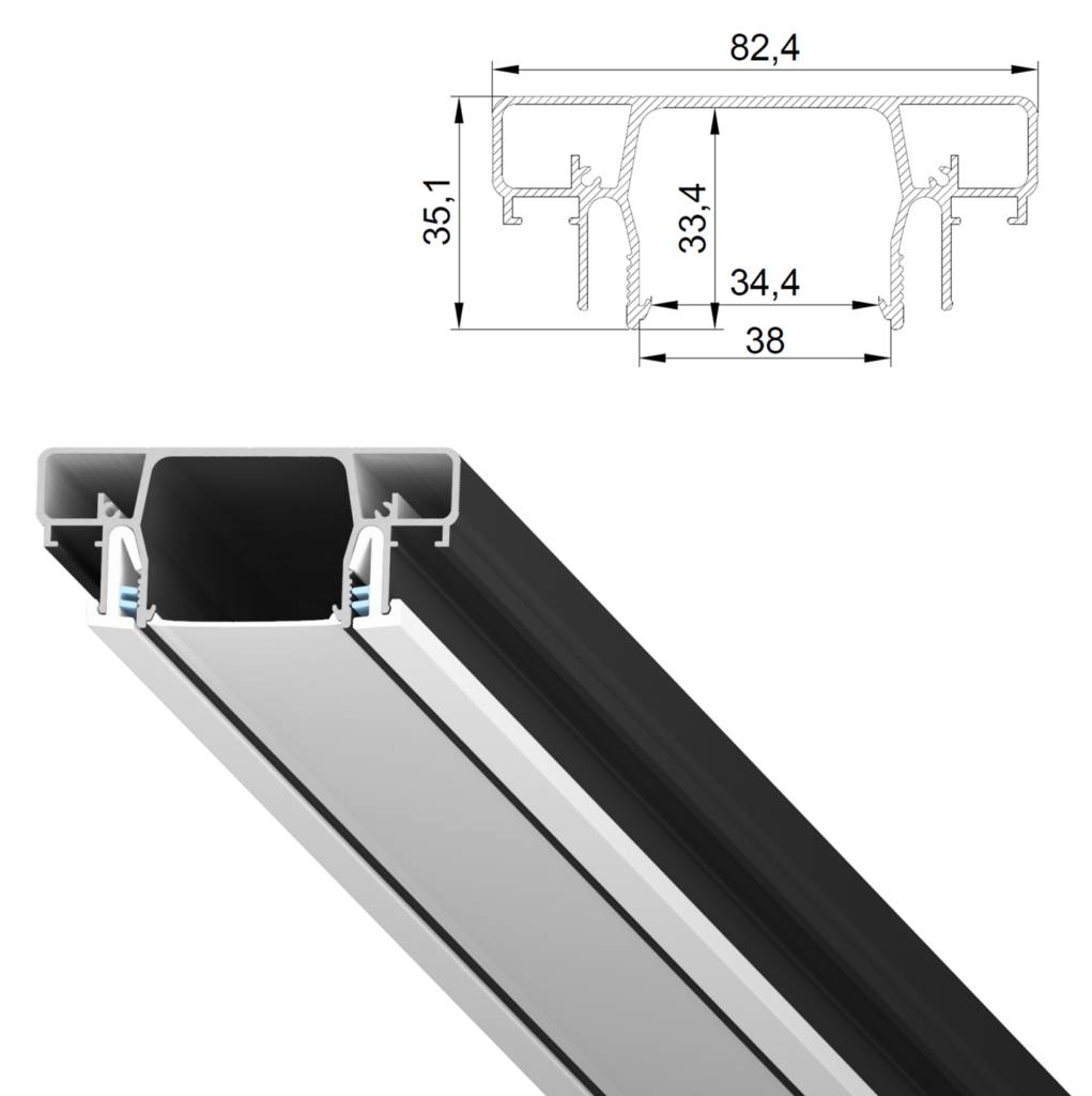Профиль LumFer Clamp Meduza 35